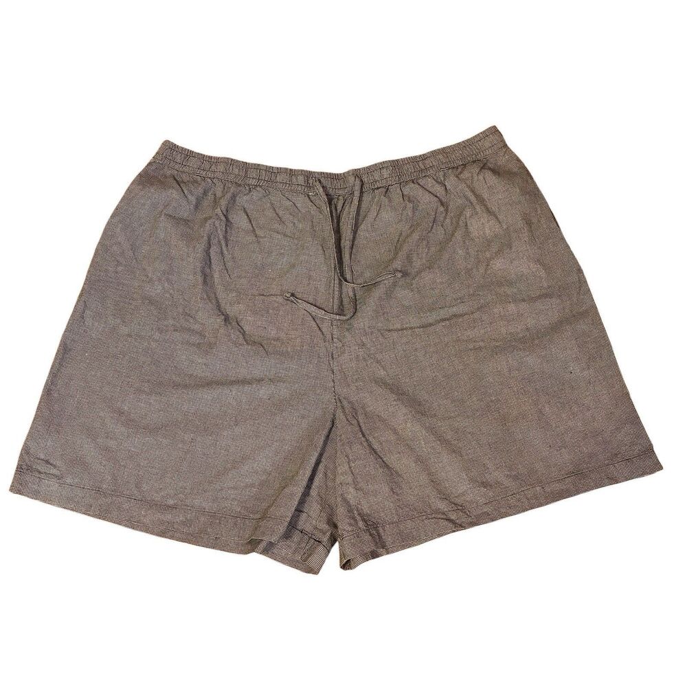 Carolina Colours Plus Black And White Tiny Checked Shorts. Size 26W. Elastic